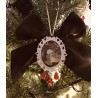 Lot de 3 décorations de Noël Totoro ruban marron
