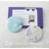 2 Badges Totoro hiver et Haku et bébé, le voyage de Chihiro