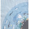 Furoshiki Japonais Fond Marin – Élégance écologique et tradition japonaise