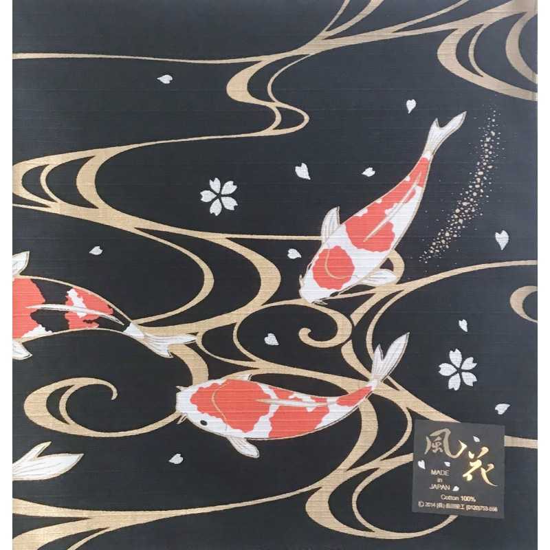 Furoshiki Japonais Motif Carpe Koi – 50x50 cm
