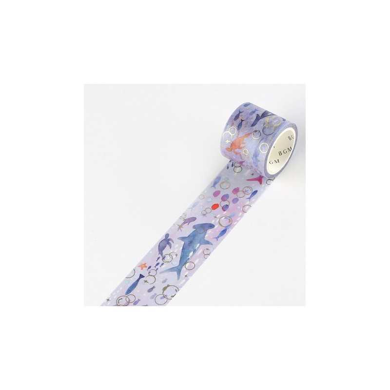 Washi Tape Animaux Marins – BGM, papeterie japonaise créative