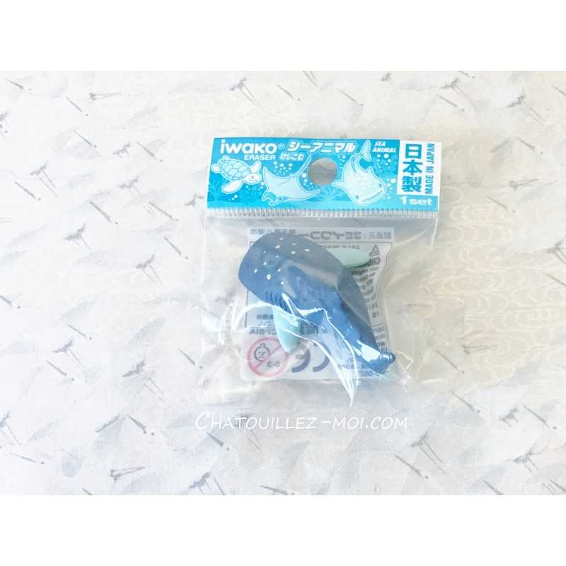 Gomme Requin Baleine Bleu – Marque Japonaise Iwako
