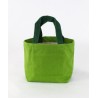 Mini Totebag Vert avec Motif Shiba – Idéal Bento & Accessoires
