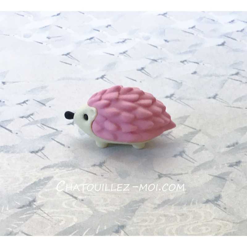 Gomme hérisson rose Iwako – Gomme japonaise kawaii 2 cm