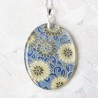 Collier Fleurs Japonaises – Papier Japonais, Résine & Chaîne Argent 925