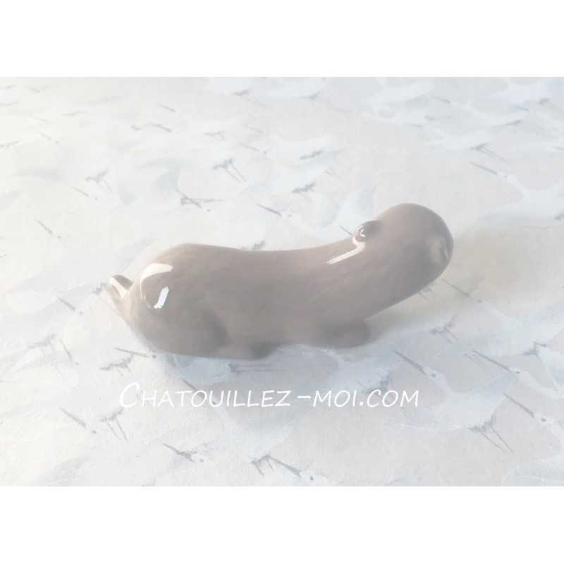 Repose Baguettes Loutre en Céramique – Accessoire de Table Kawaii