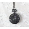 Collier médaillon Jiji chat noir