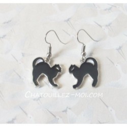 Boucles d'oreilles chat...