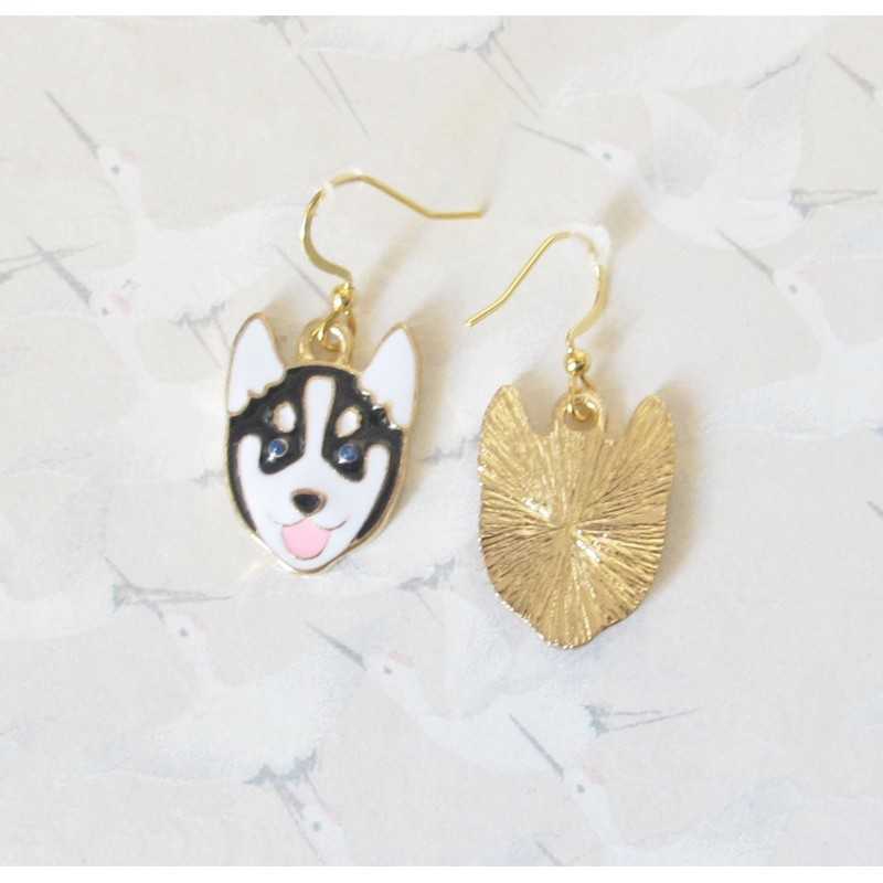 Boucles d’oreilles Husky Dorées – Acier Inox & Fabrication Française