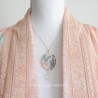 Collier Fleurs – Papier Japonais, Résine et Perle