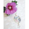 Collier Fleurs – Papier Japonais, Résine et Perle