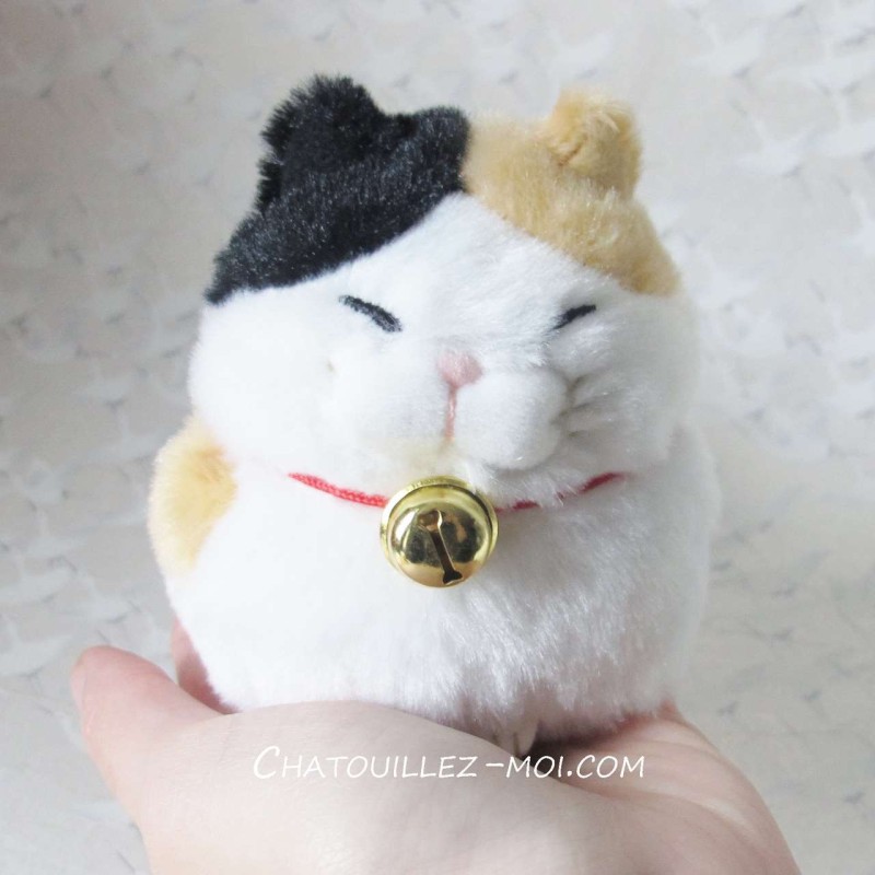 Peluche chat japonais blanc