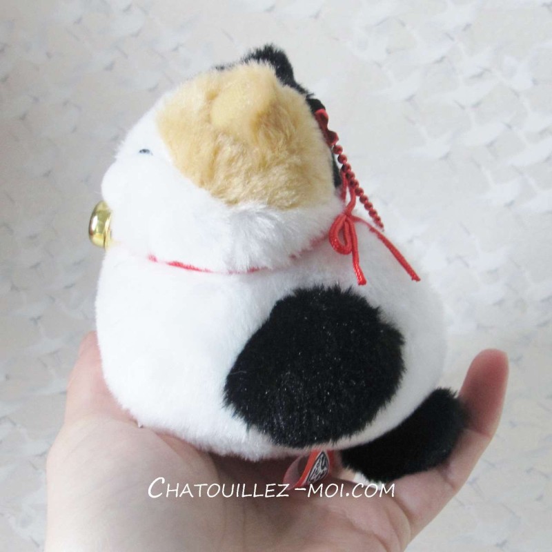 Peluche chat japonais blanc