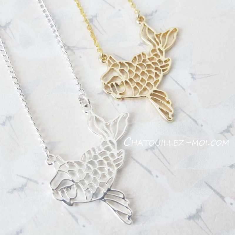 Collier Carpe Origami Doré – Élégance et Symbolique Japonaise