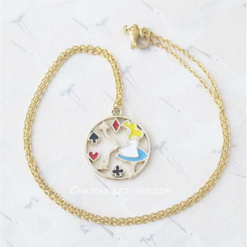 Collier Alice aux Pays des Merveilles
