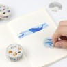 Washi tape baleine – Ruban décoratif BGM pour papeterie créative