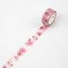 Washi tape fleurs rose