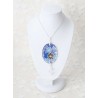 Collier Fleurs Japonaises en Papier Japonais et Résine
