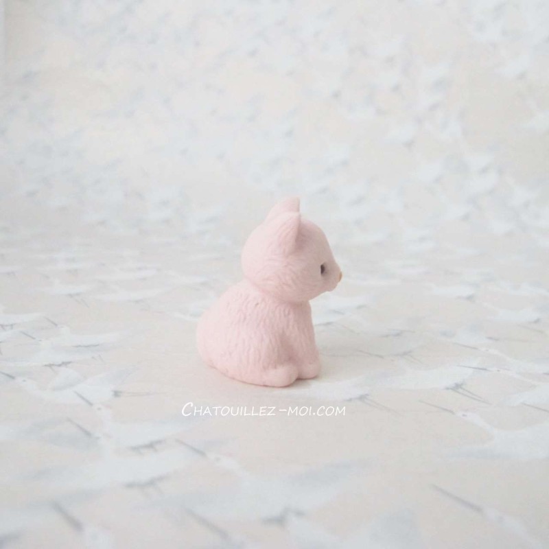 Gomme chat rose