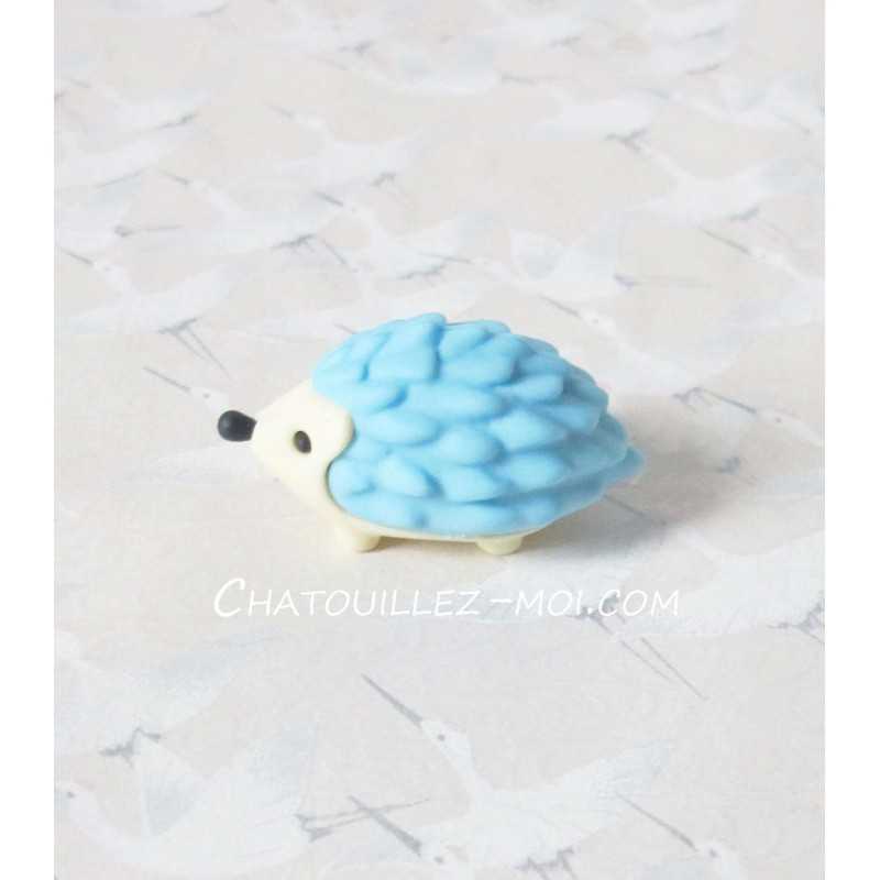 Gomme hérisson bleue Iwako – Gomme japonaise kawaii 2 cm