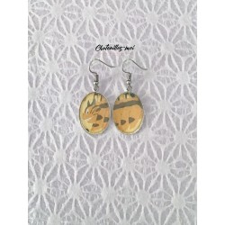 Boucles d'oreilles Chat bus