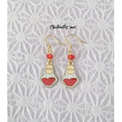 Boucles d'oreilles fiole