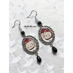 Boucles d'oreilles Maneki...