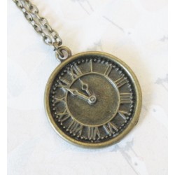 Collier horloge Alice