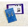 Boucles d’oreilles baleine bleue et dorée – Élégance marine made in France