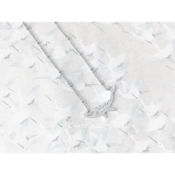 Collier origami baleine