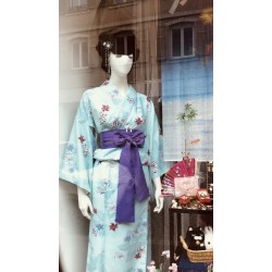 Kimono bleu et ceinture...