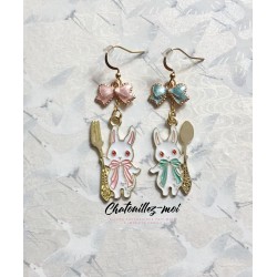 Boucles d'oreilles lapin...