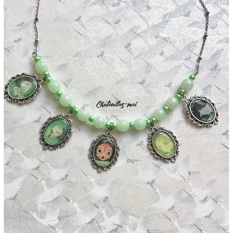 Collier Ras de Cou Princesse Mononoke – Bijou Inspiré du Studio Ghibli