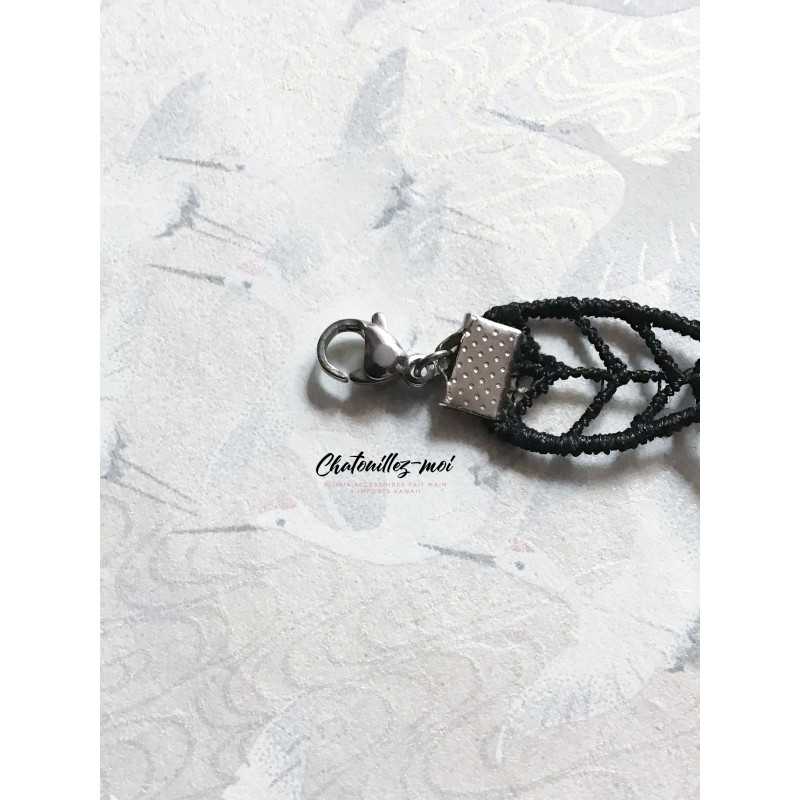 Collier en Dentelle Jiji – Bijou Inspiré de Kiki la Petite Sorcière