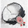 Collier en Dentelle Jiji – Bijou Inspiré de Kiki la Petite Sorcière