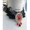 Collier en Dentelle Jiji – Bijou Inspiré de Kiki la Petite Sorcière