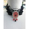 Collier en Dentelle Jiji – Bijou Inspiré de Kiki la Petite Sorcière