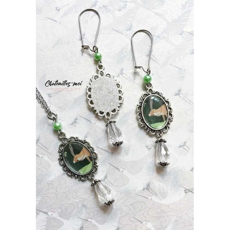 Parure Yakkuru Princesse Mononoke – Collier & Boucles d’Oreilles