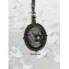 Collier Jiji coloris bronze, le chat de Kiki la petite sorciere