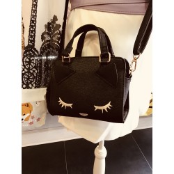 Mini sac chat noir