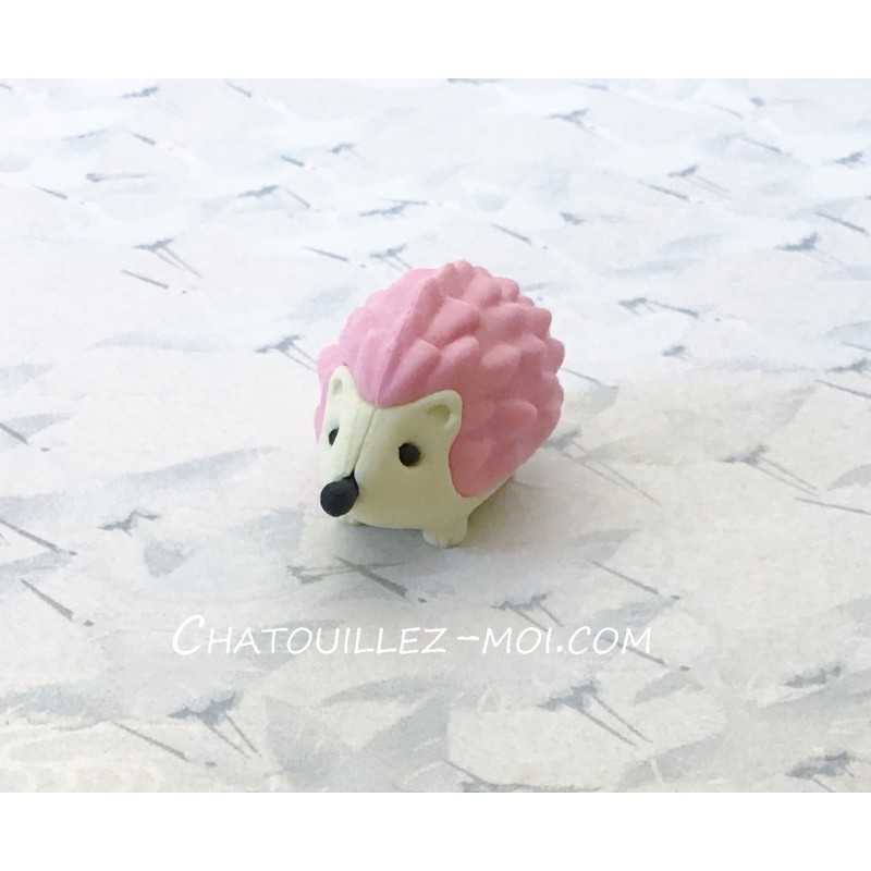 Gomme hérisson rose Iwako – Gomme japonaise kawaii 2 cm