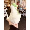 Peluche Totoro Blanc avec Feuille