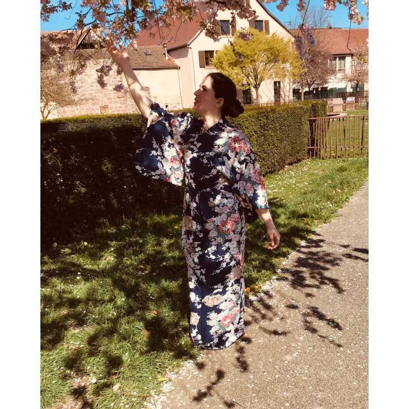 Yukata bleu