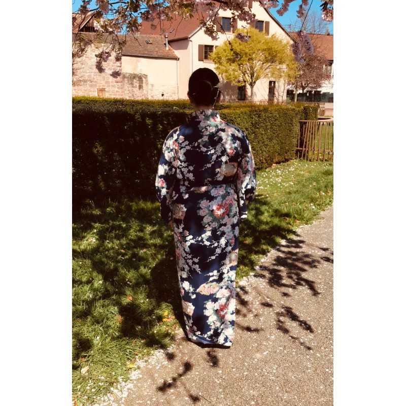 Yukata bleu