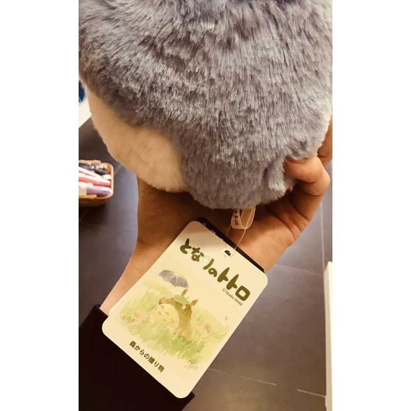 💙 Peluche Totoro Bleu avec Feuille – Produit Officiel Ghibli