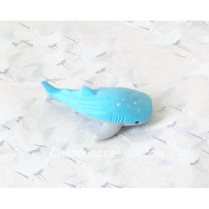 Gomme requin baleine bleu clair