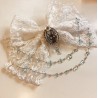 Barrette blanche Jiji – Pince à cheveux inspirée de Kiki la Petite Sorcière