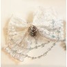 Barrette blanche Jiji – Pince à cheveux inspirée de Kiki la Petite Sorcière