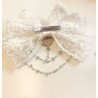 Barrette blanche Jiji – Pince à cheveux inspirée de Kiki la Petite Sorcière