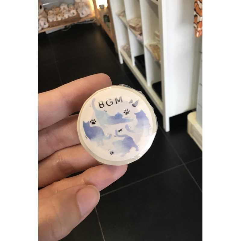 Washi tape chat bleu